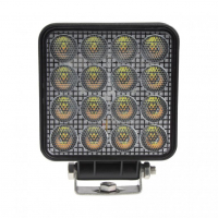 [LED světlo hranaté, bílé/oranžové, 16x3W/16x1W, 117x117mm, ECE R10]