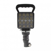 [LED světlo hranaté, bílé, 16x3W, na hrot, ECE R10]