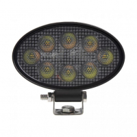 [LED světlo oválné, bílé/oranžové, 8x3W/8x1W, 140mm, ECE R10]
