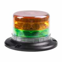 [LED maják, 12-24V, 24xLED zelený/oranžový, magnet]