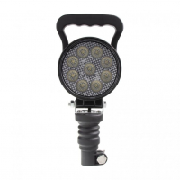 [LED světlo kulaté, bílé 9x3W, ø114mm, na hrot, ECE R10]