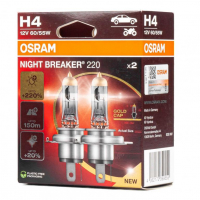 [Halogén izzó Osram H4 12V 60/55W P43t NIGHT BREAKER 200 /2 db]