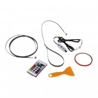 [LED ambientní osvětlení RGB do USB, Bluetooth, 1,1+0,37m]