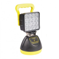 [AKU LED světlo s magnetem, bílá/oranžová, 16x3W]