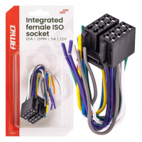 [Integrated female ISO socket ISO CCA 13PIN 5A 12V AMIO-04441]