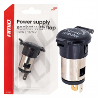 [Power supply socket with flap 250W 12V 24V AMIO-04434]