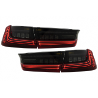 [Teljes LED hátsó lámpák, alkalmas BMW 3 Series G20 Sedan (2018-2022) Red Laser Look]
