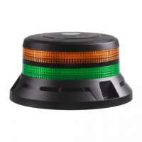 [LED maják, 12-24V, 48xLED zelený/oranžový, pevná montáž, ECE R65]
