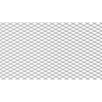 [ALU hálós rács Gyémánt Ezüst 100x33cm 16x8mm]