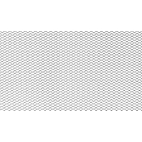 [ALU hálós rács Gyémánt Ezüst 100x33cm 6x3mm]