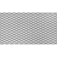 [ALU hálós rács Méhsejt Fekete 100x33cm 20x8mm]