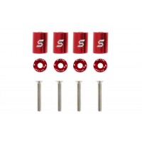 [Hood Vent Spacer 6mm Red]