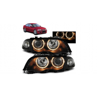 [Fényszórók BMW 3 E46 Ködlámpa Fekete]
