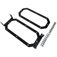 [Universal bulkhead radiator mount TurboWorks 9-row 260x70x50 AN10 Black RS-Ultimate]