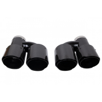 [Exhaust Tip 101mmx2 enter 67mm Carbon Gloss Set]