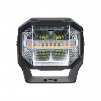 [LED světlo obdélníkové bílé/oranžové/poziční, 80W, 150x115mm, ECE R65]