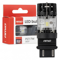 [LED bulb LumiTec 3157 P27/7W 12V FULL CANBUS biała AMIO-04691]