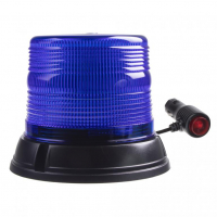 [LED maják, 12-24V, modrý, magnet, ECE R10]