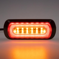 [Poziční a  výstražné LED světlo vnější, oranžové, červené 12-24V, ECE R65]
