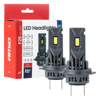 [LED Headlights Series F25 SILVER FULL CANBUS H7/H18 62W 12V 24V AMIO-04704]