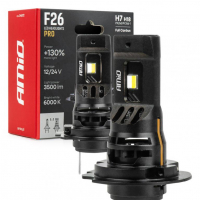 [LED Headlights Serie F26 PRO LumiTec LIMITED +130% DUO FULL CANBUS H7 H18 12V 24V AMIO-04872]
