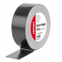 [Black Duct Tape, 48 mm x 50 m x 0,19 mm AMIO-04850]