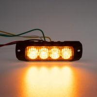 [PROFI výstražné LED světlo vnější, oranžové, 12-24V, ECE R65]
