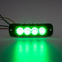 [PROFI výstražné LED světlo vnější, zelené, 12-24V, ECE R10]