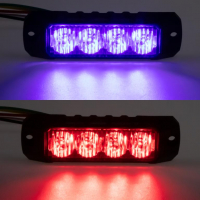 [PROFI výstražné LED světlo vnější, červeno modré, 12-24V, ECE R65]