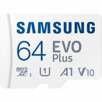 [Paměťová karta MicroSDXC 64GB 160M + adaptér, SAMSUNG EVO Plus]