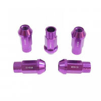 [Könnyebített nyitott felni anyacsavarok JBR M12 M12x1,25 50mm VIOLETT - 20db]