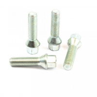 [Hosszabított csavar M14x1,5 55mm Silver Cink- Kúp - 1 db]