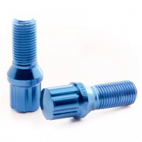 [Csavar szett JAPAN RACING JB1 M14x1,5 - BLUE 26-28mm - 20db + Adapter]
