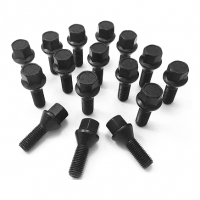[Hosszabított csavar M12x1,5 39mm Black - Kúp - 1 db]