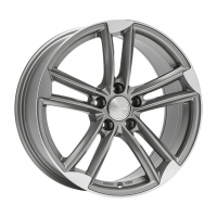[WHEELWORLD WH27 - DAYTONA GREY FULL MACHINED]