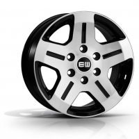 [ELITE WHEELS EJ06-ROCKY - BLACK POLISH]