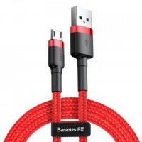 [USB - mikro USB kábel BASEUS Cafule 1.5A 200cm piros]
