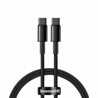 [BASEUS Tungsten Gold USB-C - USB-C kábel, 100 W, 100 cm]