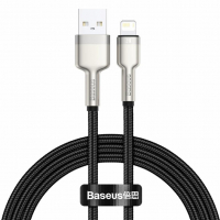 [USB to Lightning Baseus Cafule fekete 2.4A 100 cm]