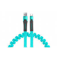 [Rugós kábel USB+USB-C 120cm FullLINK UC-14
]