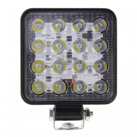 [LED fény négyzet vékony, 16x3W, ECE R10]