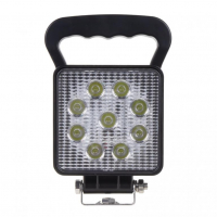[Négyzet alakú LED lámpa, 9x3W, 110x110x35mm, kapcsoló, ECE R10]