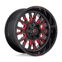 [FUEL 1PC D612 STROKE - GLOSS BLACK RED TINTED CLEAR]