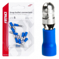 [Snap Bullet csatlakozók apa 5mm 1,5-,25mm2 15A 10db]