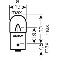 [OSRAM 24V R10W (BA15s) 10W standard (10ks)]