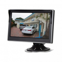 [LCD monitor 5" černá/stříbrná s přísavkou s možností instalace na HR držák]