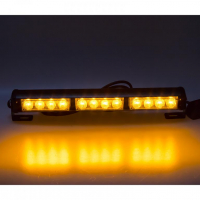[LED světelná alej, 12x LED 3W, oranžová 360mm, ECE R10]