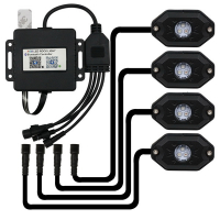 [LED podsvětlení podvozku RGB 12-24V, Bluetooth, 12x3W]