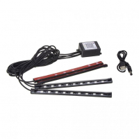 [LED podsvětlení vnitřní/vnější RGB 5V USB, bluetooth, 4 pásky]
