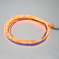[LED silikonový extra plochý pásek oranžový 12 V, 60 cm]